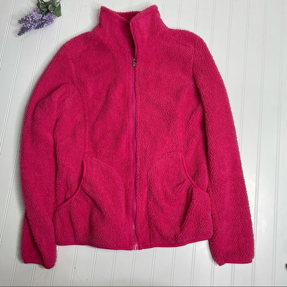 Halifax traders jacket Womens medium m zip up coat pink